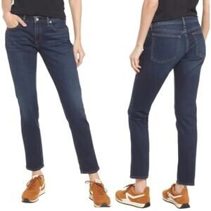 Rag & Bone Dre Low Rise Slim Fit Boyfriend Jeans Bianca Dark Wash Women's 29